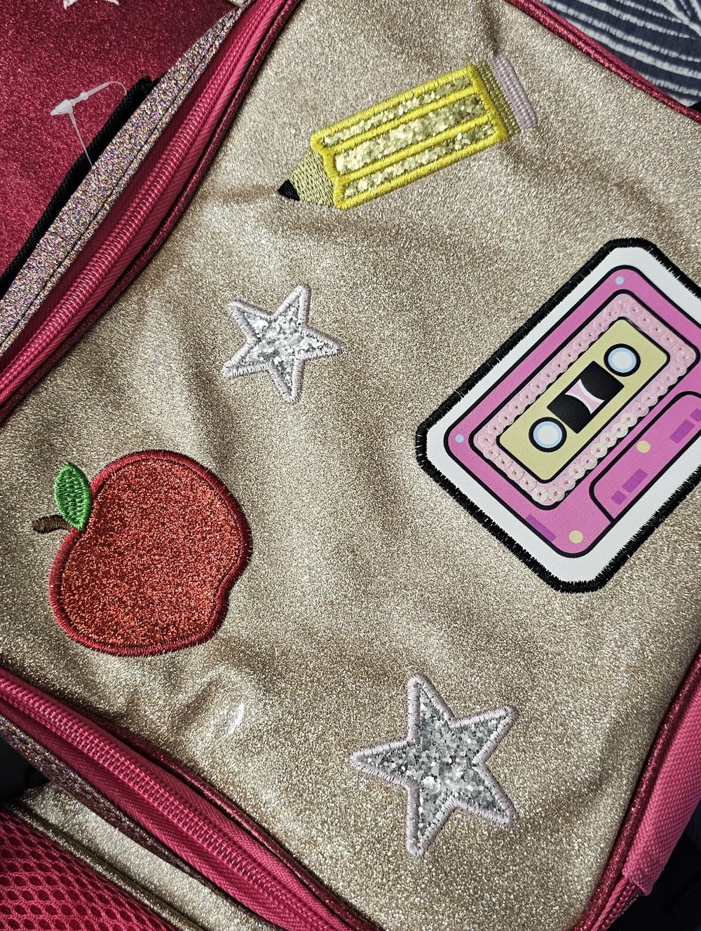Locker Club Kids 16L Nylon Backpack set Headphones Pencil Pouch lunch box NEW